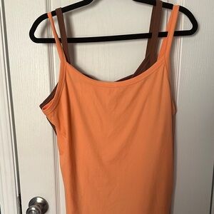 No Boundaries Orange and Brown Camisoles